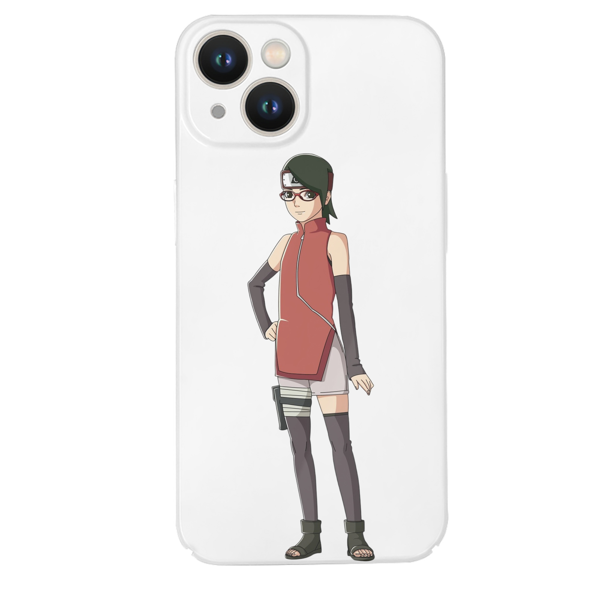 （画像用） NARUTO -ナルト- うちは サラダ Uchiha Sarada 【iPhone 14シリーズ対応】ハードケース